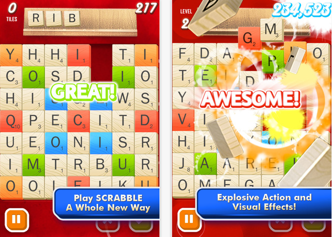Scrabble Blast gameplay